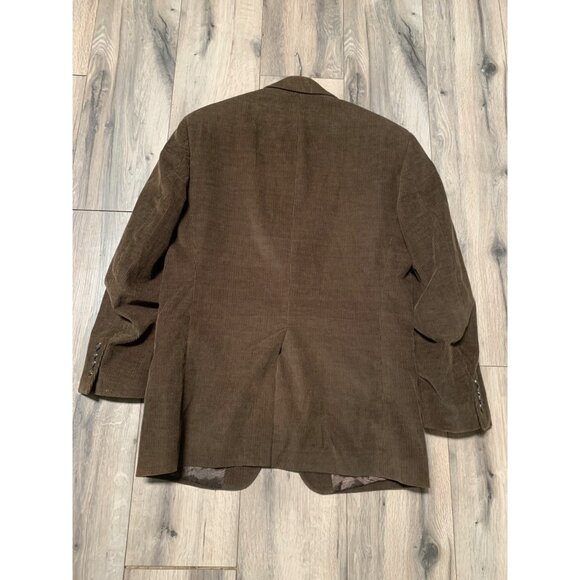 Chaps Men’s 38R Brown Corduroy 2 Button Sport Coat Single Vent Standard Notch 4 - Picture 10 of 11